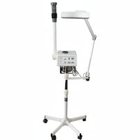 Professional Facial Steamer with LED Magnifying Lamp - 2 in 1 Digital Controls, Aromatherapy, Esthetician Supplies for Beauty Salon, Spa Equipment, and Home Use- Combo Unit