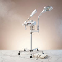 - 3-In-1 Ozone Facial Steamer, Facial Steamer for Esthetician with 5X Diopter Magnifying Lamp, 5-Piece Brush Set, Silent Timer & Aromatherapy, Facial Steamer Professional — Studio Shot