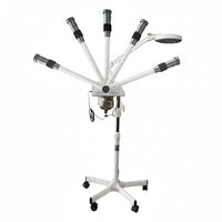 Professional Facial Steamer with LED Magnifying Lamp - 2 in 1 Digital Controls, Aromatherapy, Esthetician Supplies for Beauty Salon, Spa Equipment, and Home Use- Combo Unit