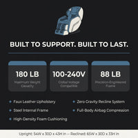 Blue Faux Leather Zero Gravity Recliner 3D Programmable Massage Chair — Results & Stats