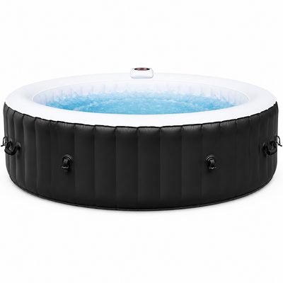 Inflatable Jetted Hot Tub Spa with Bubble Jets and Digital Control Panel