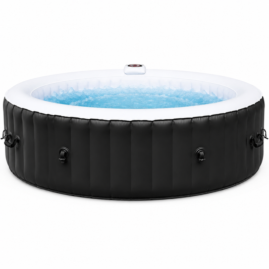 Inflatable Jetted Hot Tub Spa with Bubble Jets and Digital Control Panel
