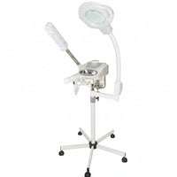 - 3-In-1 Ozone Facial Steamer, Facial Steamer for Esthetician with 5X Diopter Magnifying Lamp, 5-Piece Brush Set, Silent Timer & Aromatherapy, Facial Steamer Professional